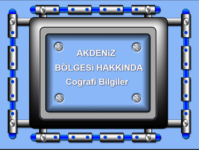AkdenizBlgesiHakkndaCorafiBilg