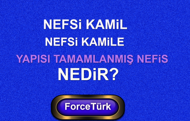 Nefsi Kamil Nedir