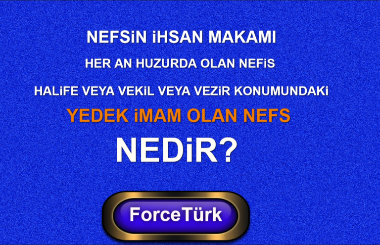 Nefsin ihsan Makami Nedir