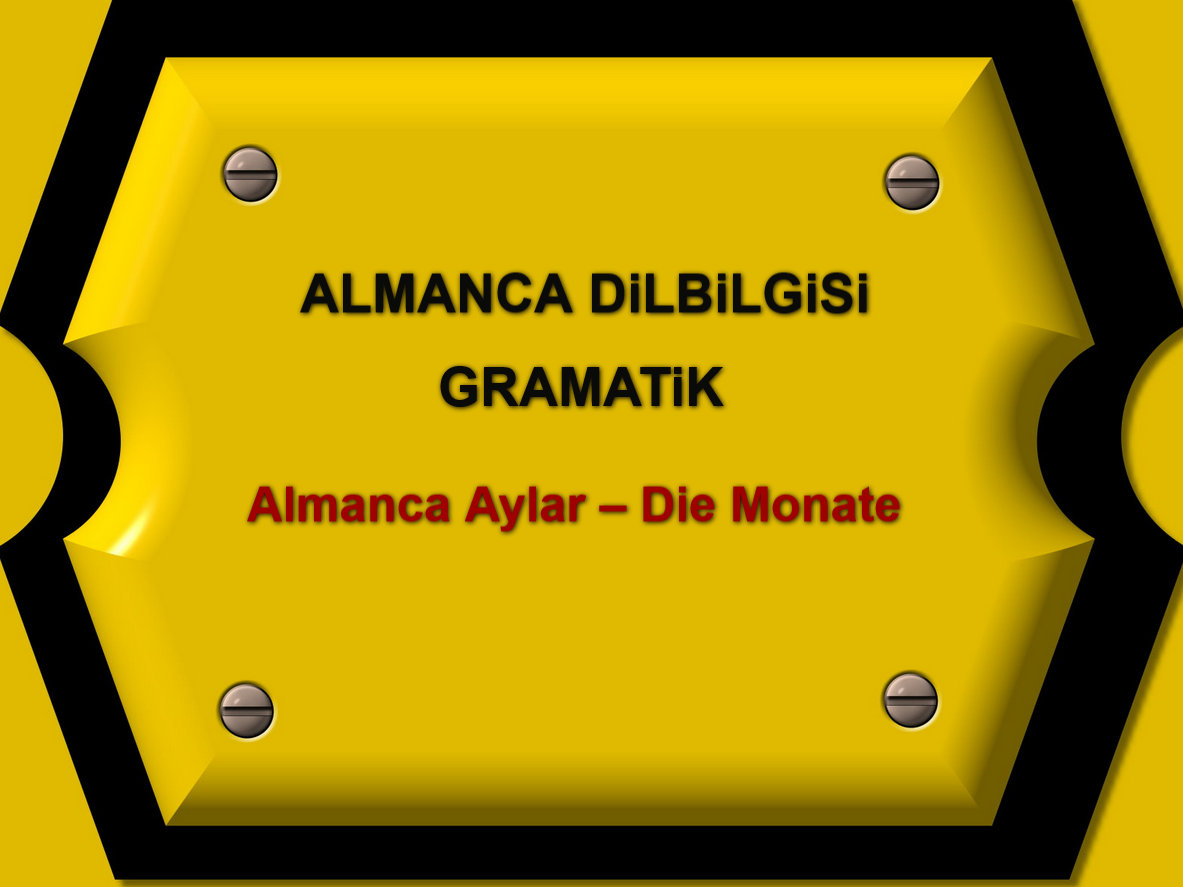 Almanca Aylar – Die Monate