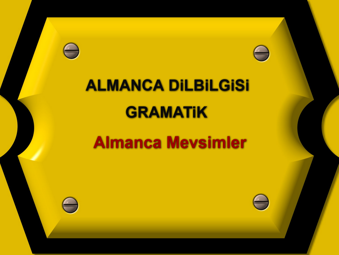 Almanca Mevsimler