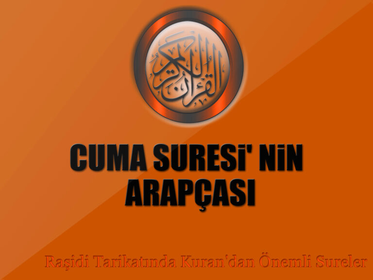 Cuma Suresinin Arapça Okunuşu