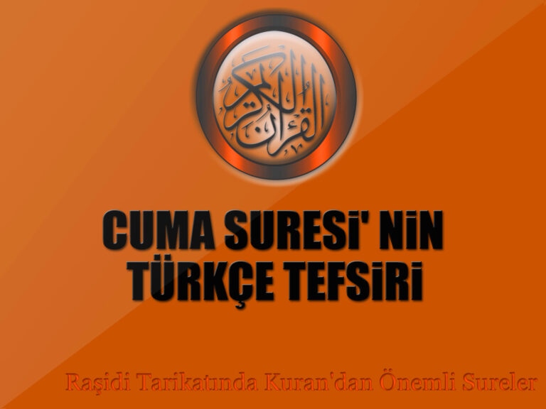 Cuma Suresinin Elmalılı Hamdi Yazır Tefsiri