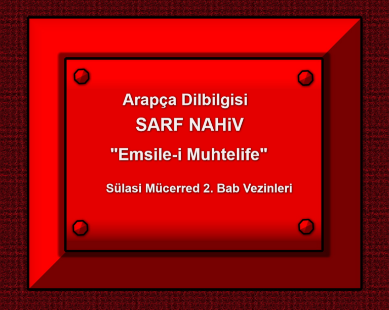 Emsile-i Muhtelife
