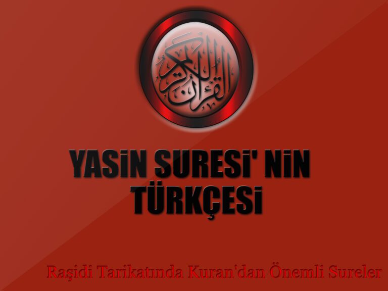Yasin Suresi Türkce Okunuşu - Latince Text Olaraktan