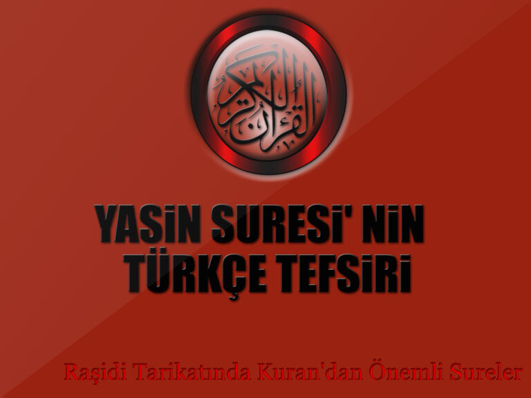 Yasin Suresinin Elmalılı Hamdi Yazır Tefsiri