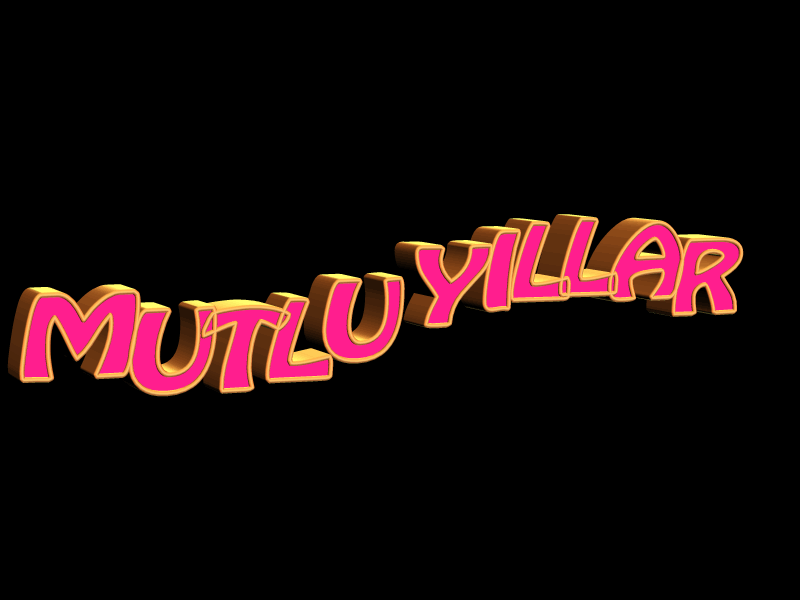 3D- Animasyonlu Mutlu Yıllar 2023 Grafikleri V041220222233 Serisi