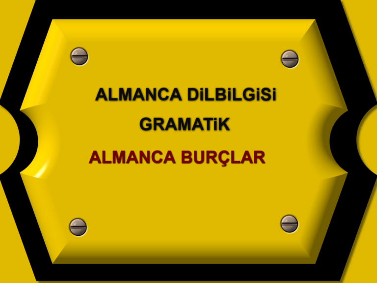Almanca Burclar
