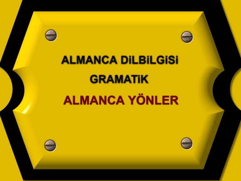 Almanca Yönler