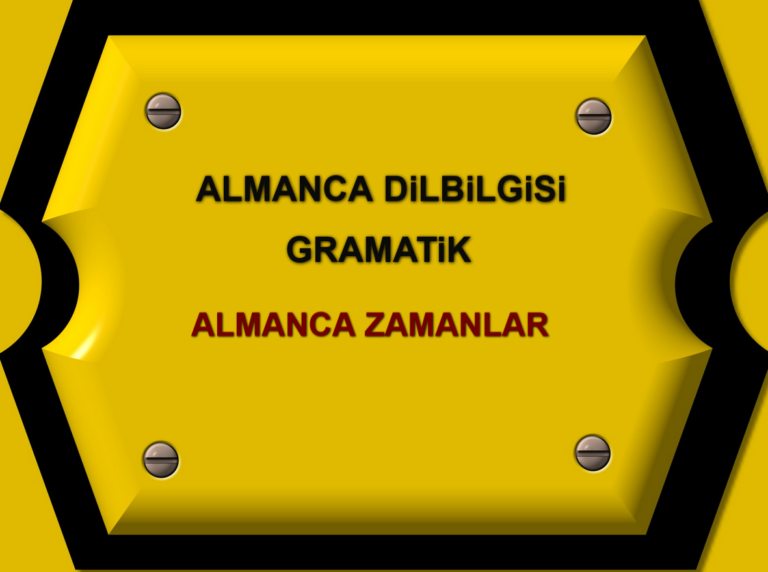 Almanca Zamanlar