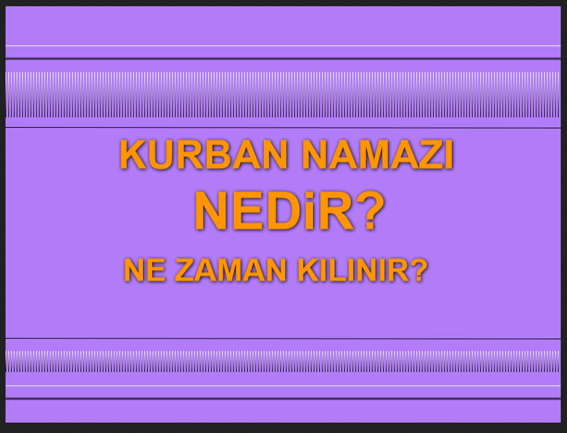 Kurban kesildikten sonra namaz kılmak gerekir mi