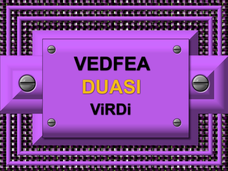Vedfea Duası Virdi (Zikri)