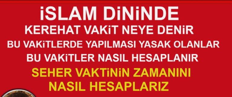 Kerehat Vakitler