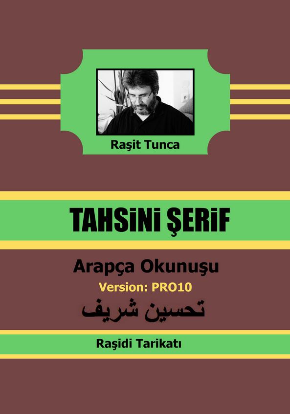 Raşidi Tahsini Şerifi PRO10 Arapça Yazılışı Kitabını indir Veya Online Oku