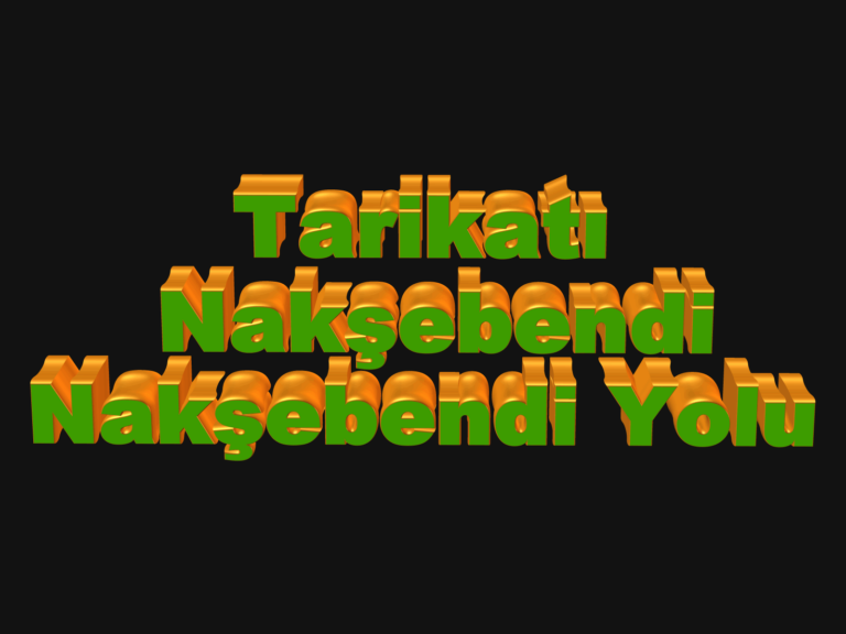 Tarikati Naksibendi - Naksibendi Yolu-1