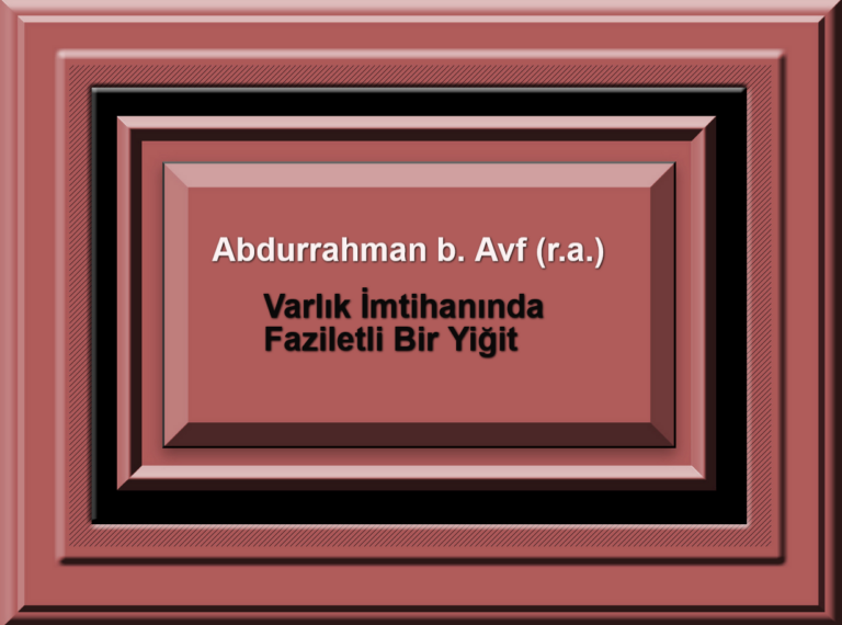 Abdurrahman b Avf