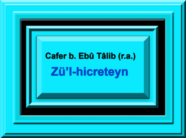 Cafer b Ebû Tâlib