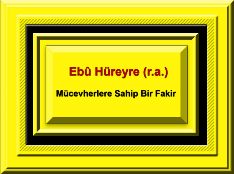 Ebû Hüreyre