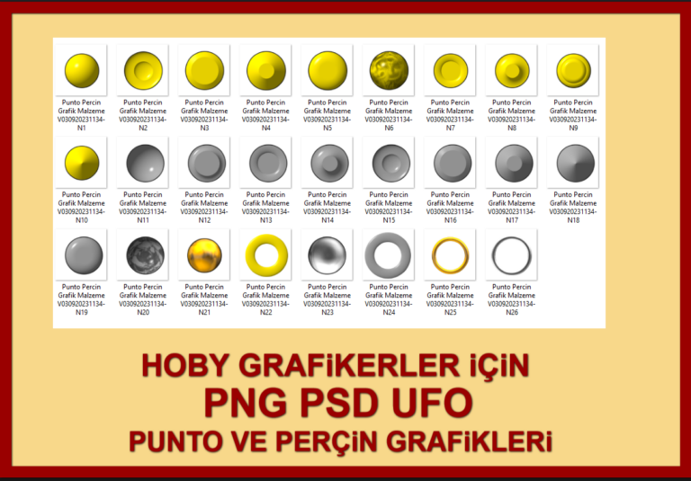 HOBY GRAFiKERLER iÇiN PNG PSD UFO PUNTO VE PERÇiN GRAFiKLERi V4