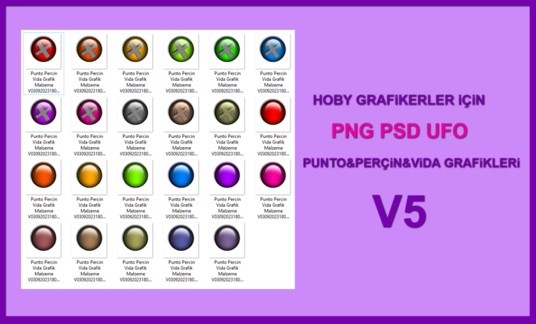 HOBY GRAFiKERLER iÇiN PNG PSD UFO PUNTO&PERÇiN&ViDA GRAFiKLERi V5