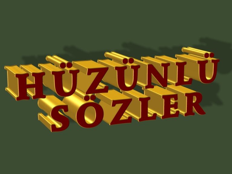 Hüzünlü Sözler