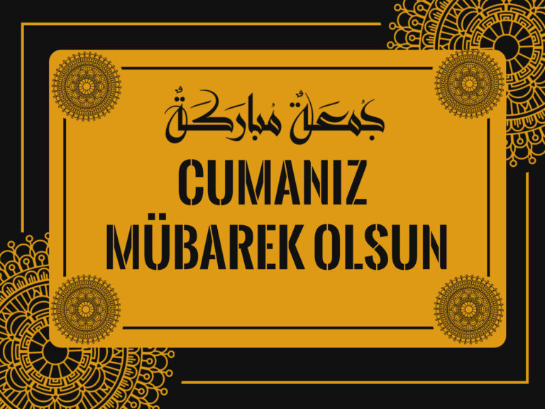 Mandala islamic Fon Grafik Tasarım - Cumanız Mübarek Olsun