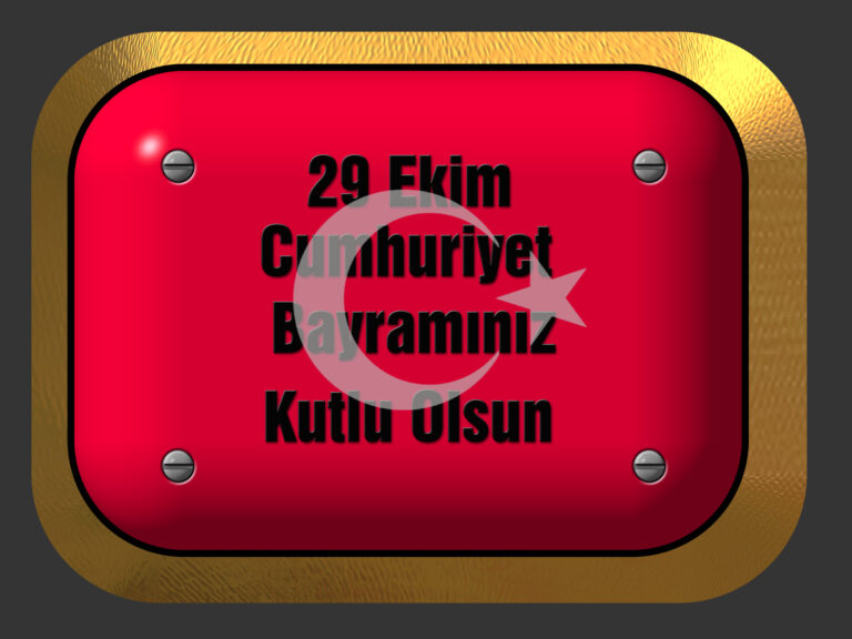 29 Ekim Cumhuriyet Bayramı  Kutlama Resimli Mesajları