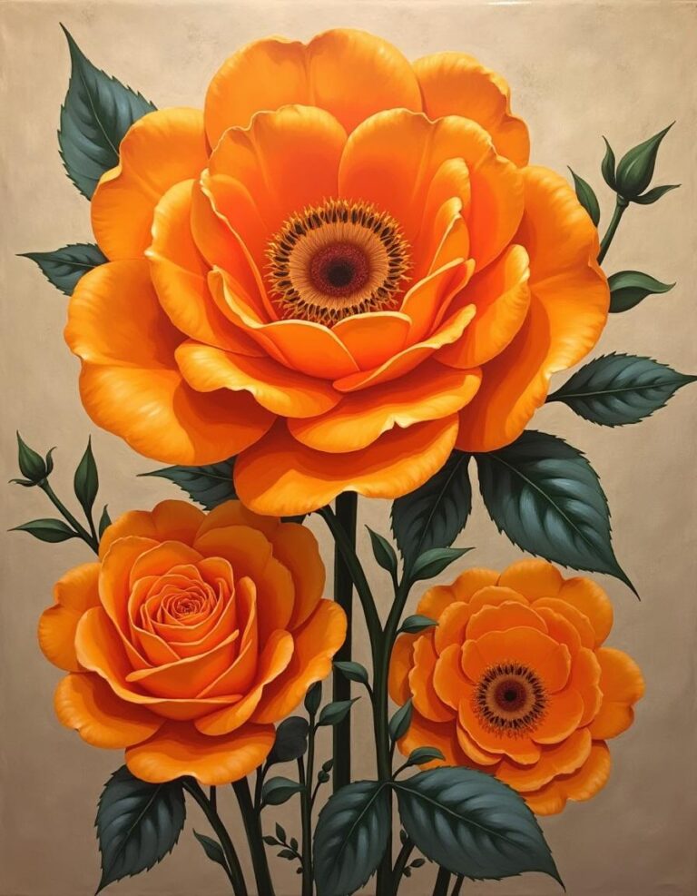 Orange Rose - Gül Resimi- V221220240318-N1