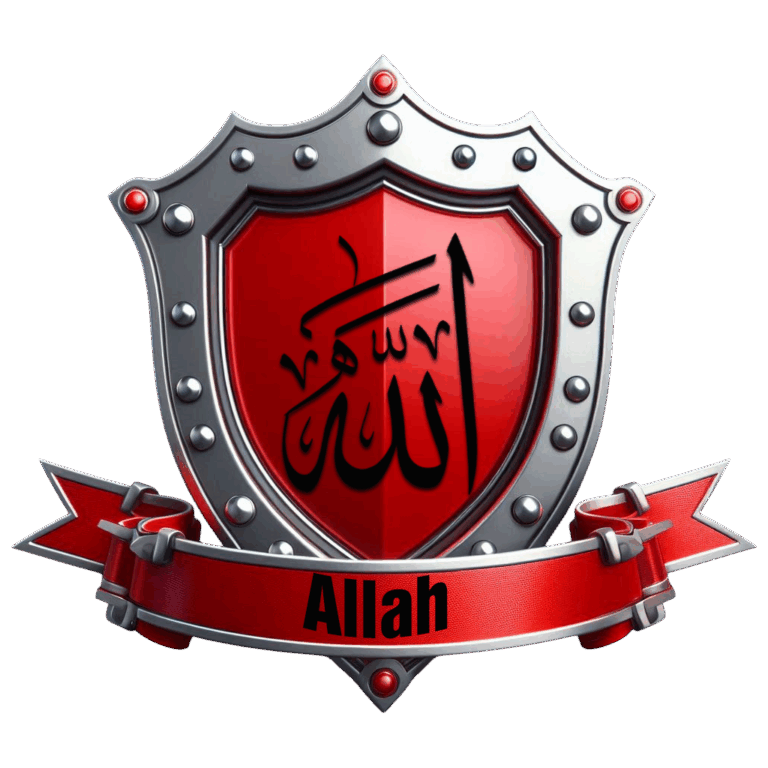 Glossy Kalkan Rozeti  Allah Yazılı Dini Resim V190820251447-N1