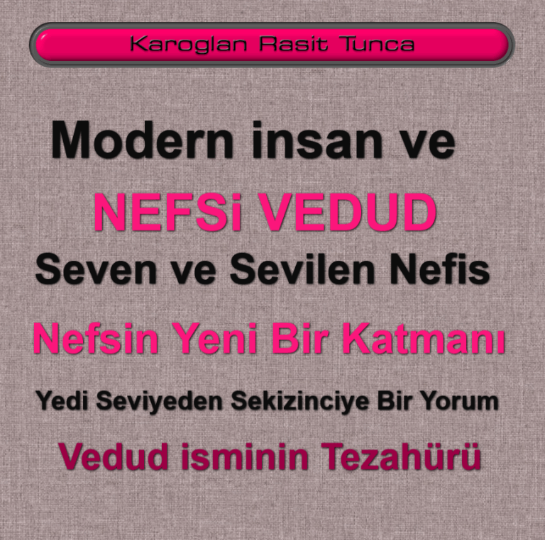 Nefsin Yeni Bir Katmanı Nefs-i Vedûd - Yedi Seviyeden Sekizinciye Bir Yorum