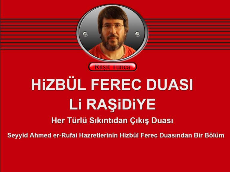 HiZBÜL FEREC DUASI Li RAŞiDiYE
